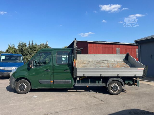 Transporter mit Kipper OPEL MOVANO DoKa 3 SEITENKIPPER AHK LANGVERSION