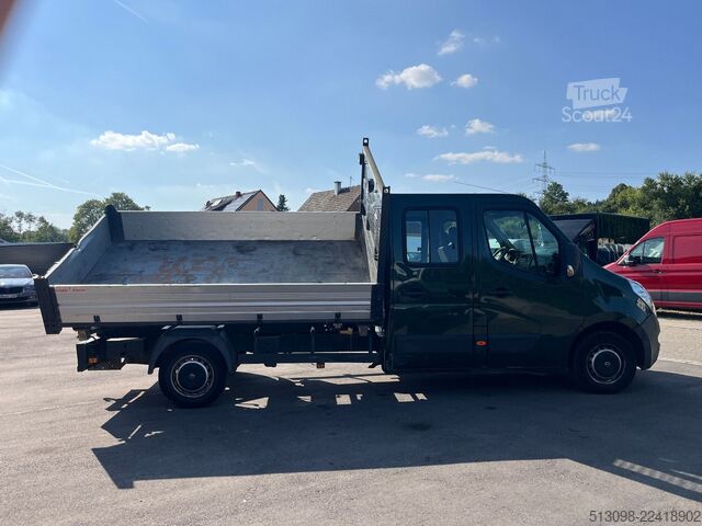 Transporter mit Kipper OPEL MOVANO DoKa 3 SEITENKIPPER AHK LANGVERSION