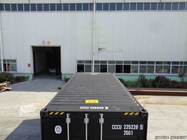 Conteneur d'expédition 20 Fuß High Cube Seecontainer / RAL 7016 Lagercontainer / Anthrazit / one Way