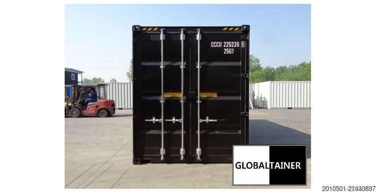 Conteneur d'expédition 20 Fuß High Cube Seecontainer / RAL 7016 Lagercontainer / Anthrazit / one Way