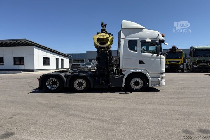 Standardowy ciągnik siodłowy Scania G490 6x2 Hiab 165ZT Holzkrane / Swiss-Vehicle