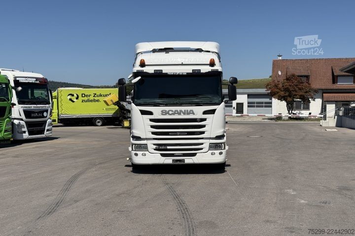 Standardowy ciągnik siodłowy Scania G490 6x2 Hiab 165ZT Holzkrane / Swiss-Vehicle