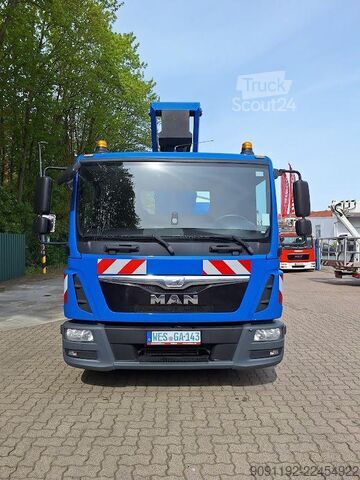 Nákladné vozidlo s pracovnou plošinou Ruthmann T 230 / MAN TGL 8.180 4X2 BB