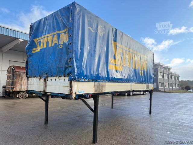 Véhicule utilitaire Krone 7.35 BDF Pritsche Plane Brücke InnenH- 2,50 m