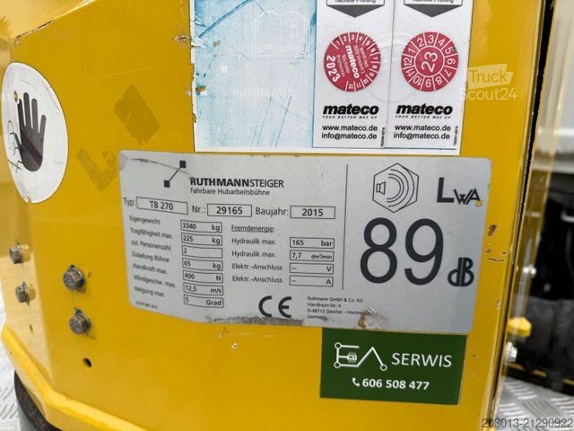 Plate-forme élévatrice sur camion NISSAN Cabstar 4x2 Ruthmann Steiger TB 270