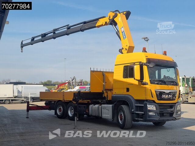 Plataforma de carga MAN TGS 26.480 6X4 HMF 5020 K6 Crane Kran 6x2H4 Hyd...