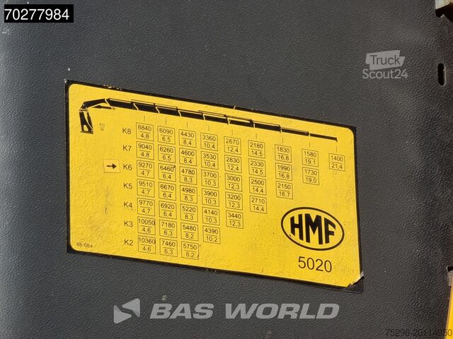 Plataforma de carga MAN TGS 26.480 6X4 HMF 5020 K6 Crane Kran 6x2H4 Hyd...