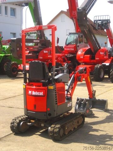 Microbagger Bobcat E 10 * 2x Löffel * * Verstellfahrwerk *