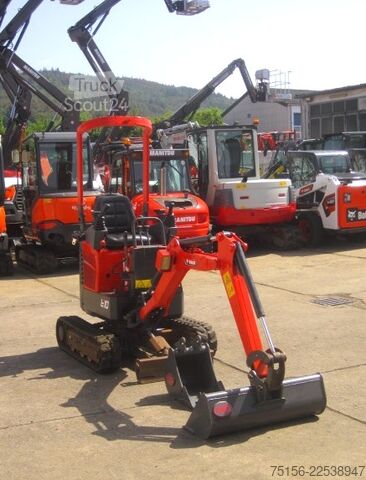 Microbagger Bobcat E 10 * 2x Löffel * * Verstellfahrwerk *