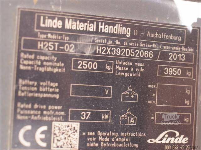 Čelný vysokozdvižný vozík Linde H 25T