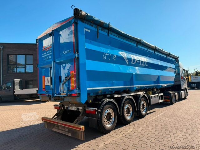 Semirremolque volquete D-TEC FL-3-S Stahl Kipper 50  57 m³ Schrott, Sauber!!!