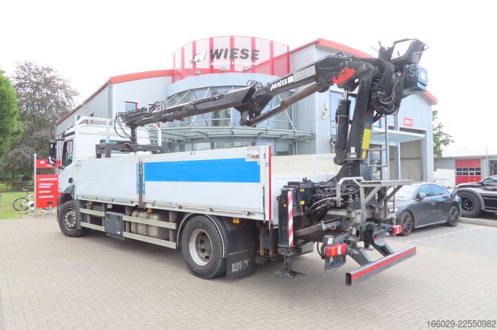 Camion plateau MERCEDES-BENZ Antos 1830 L , Kran MKG HLK 125