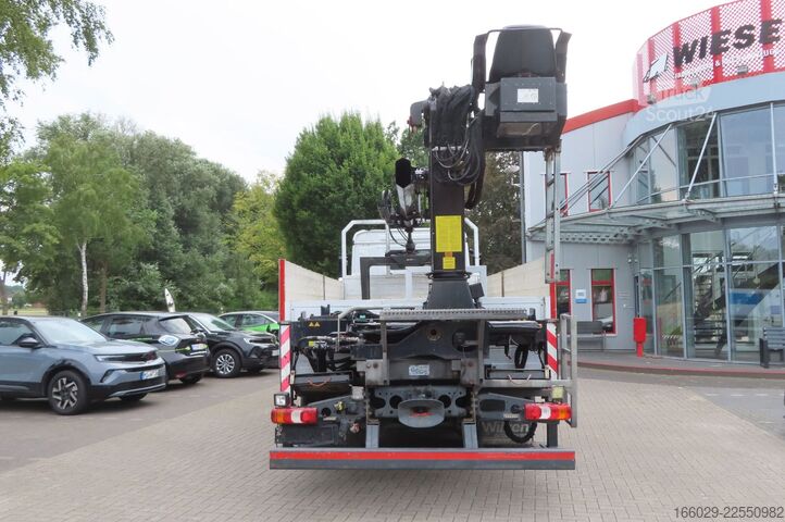 Camion plateau MERCEDES-BENZ Antos 1830 L , Kran MKG HLK 125