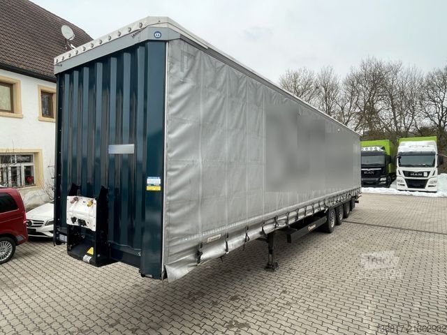 Öppen semitrailer med kapell KRONE SD Plane Mega Edscha Hubdach 2x Liftachse