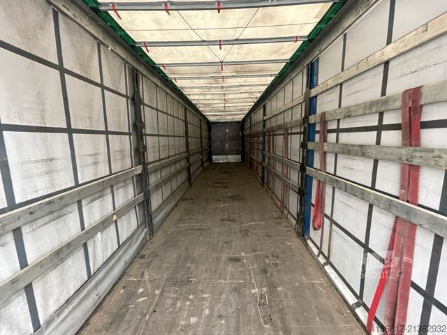 Öppen semitrailer med kapell KRONE SD Plane Mega Edscha Hubdach 2x Liftachse