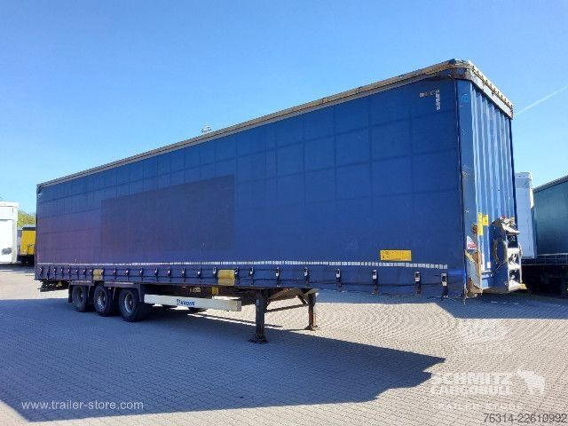 Auflieger mit Pritsche & Plane Krone Curtainsider Mega