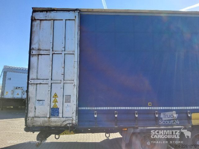 Auflieger mit Pritsche & Plane Krone Curtainsider Mega