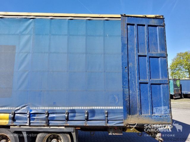 Auflieger mit Pritsche & Plane Krone Curtainsider Mega