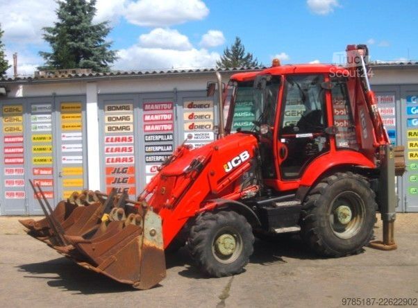 Chargeuse-pelleteuse JCB 3CX * 4 x Löffel + Gabel * AIRCONDITION