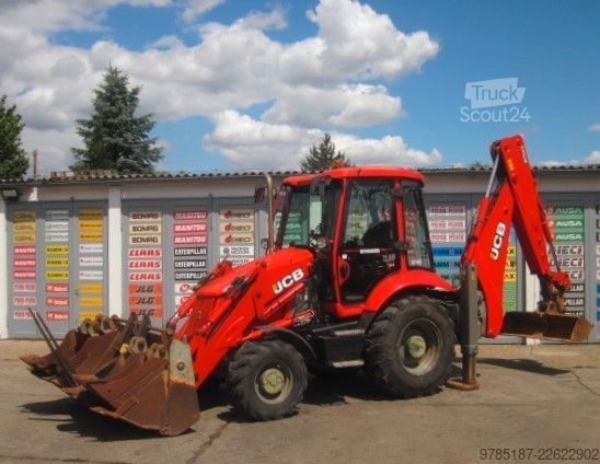 Chargeuse-pelleteuse JCB 3CX * 4 x Löffel + Gabel * AIRCONDITION