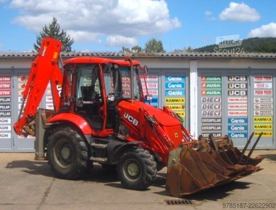 Chargeuse-pelleteuse JCB 3CX * 4 x Löffel + Gabel * AIRCONDITION
