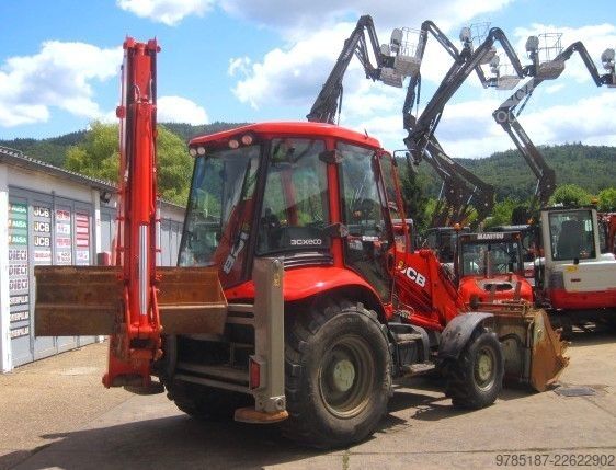 Chargeuse-pelleteuse JCB 3CX * 4 x Löffel + Gabel * AIRCONDITION
