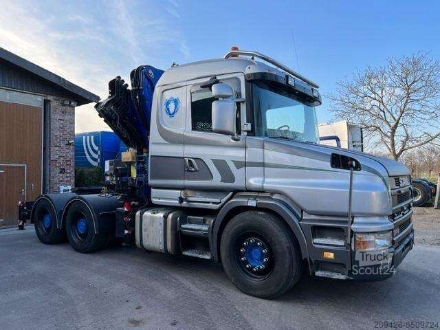 Scania T124 470 TORPEDO Crane PM50 , 6x4 Big axle Grua Kr