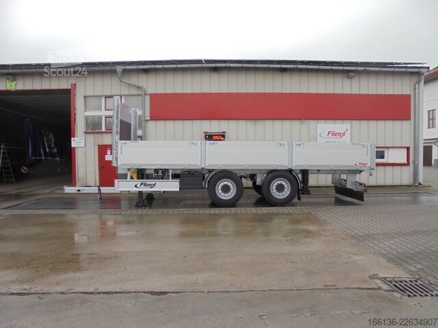 Plattformsläp Fliegl TPS 180 Baustoff Plattformanhänger