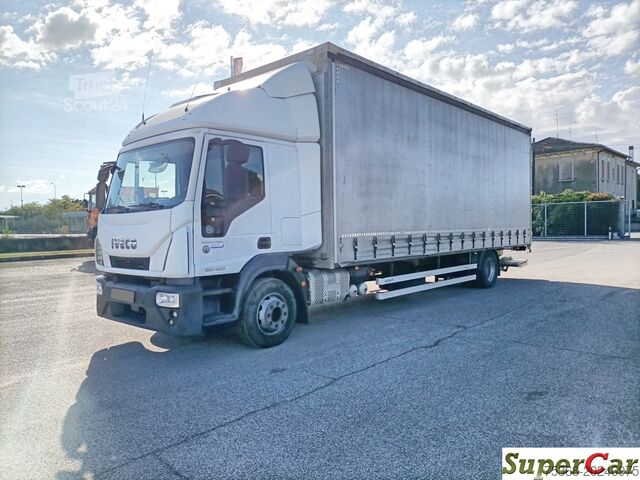 Düz kasalı ve brandalı kamyon Iveco EUROCARGO 160-320