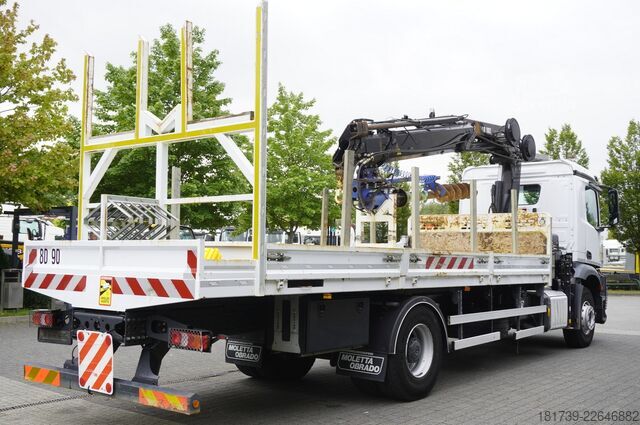 Plataforma con grúa Mercedes-Benz Arocs 1833 4x2 / 60 tho. km! / HIAB
