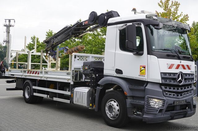 Plataforma con grúa Mercedes-Benz Arocs 1833 4x2 / 60 tho. km! / HIAB
