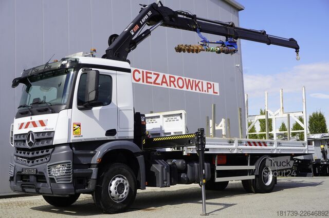 Plataforma con grúa Mercedes-Benz Arocs 1833 4x2 / 50 tho. km! / HIAB