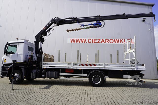 Plataforma con grúa Mercedes-Benz Arocs 1833 4x2 / 50 tho. km! / HIAB
