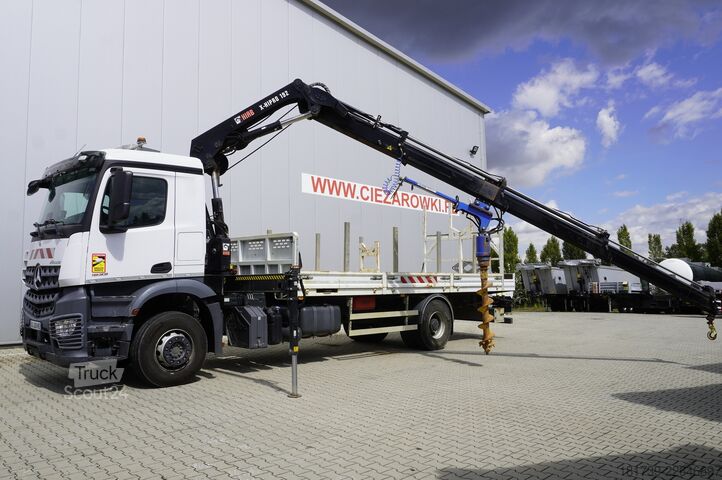 Plataforma con grúa Mercedes-Benz Arocs 1833 4x2 / 50 tho. km! / HIAB