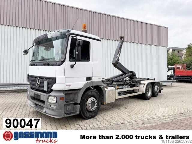 Camion benne à bras amovible Mercedes-Benz Actros 2536 L 6x2 , Lenk-/Liftachse
