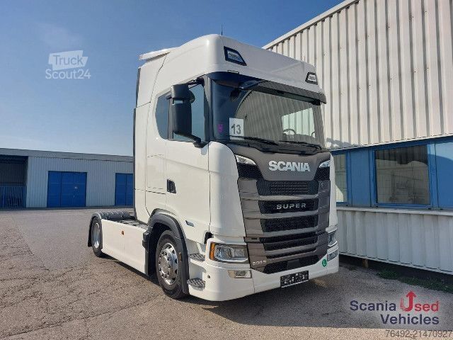 Standardowy ciągnik siodłowy Scania S 500 A4x2LA Highline 4-Balg Luftfederung LEDER
