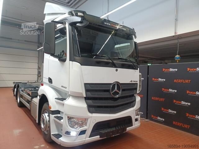 Camión con caja móvil Mercedes-Benz Antos 2543 WIESEL BDF Hubrahmen