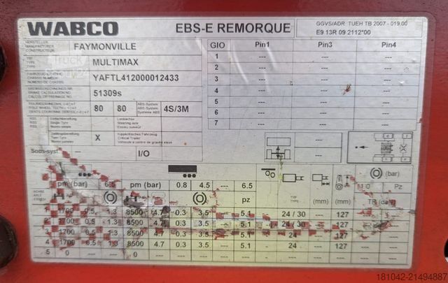 Oplegger FAYMONVILLE Multimax STN-4UBX