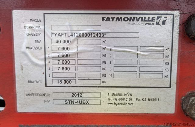 Oplegger FAYMONVILLE Multimax STN-4UBX