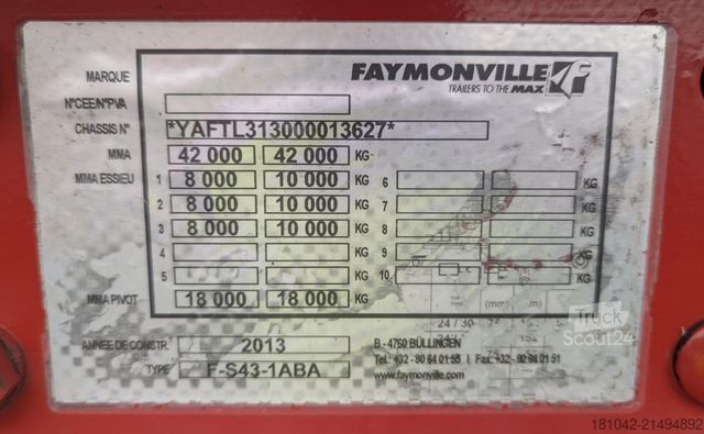 Oplegger FAYMONVILLE Euromax
