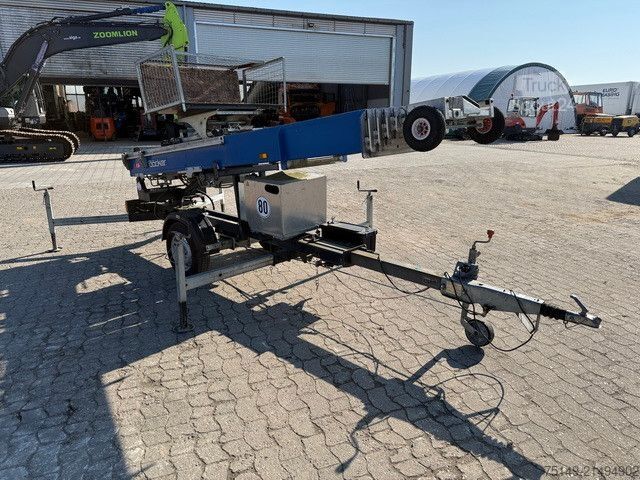 Autotrailer Böcker HD 18, Bauaufzug, 18m, 250kg, Honda-Motor