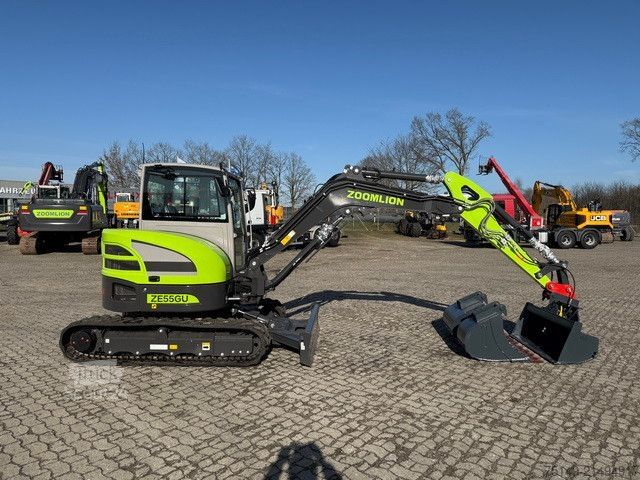 Minigraafmachine Zoomlion ZE55GU, Greifer-u. Hammerhydr.,Klima,CE