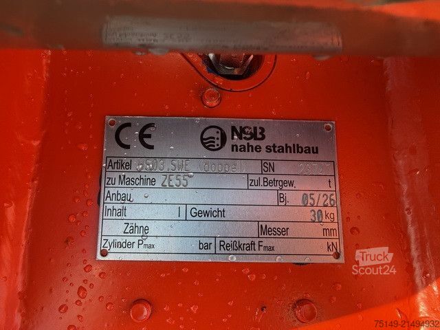 Minigraafmachine Zoomlion ZE55GU, Greifer-u. Hammerhydr.,Klima,CE