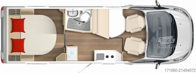 Camper semintegrato BÜRSTNER Lineo T 700