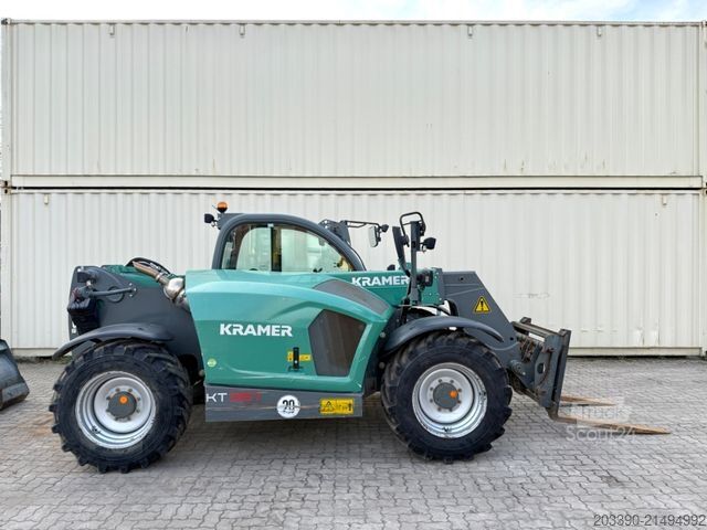 Teleszkópos rakodó KRAMER KT357 / 1.767 H / 100 KW / Schaufel + Gabel