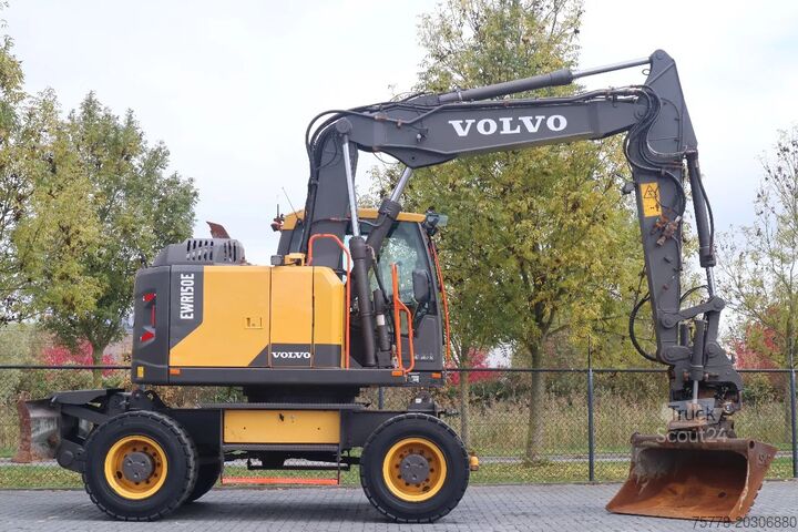 Колісний екскаватор Volvo EWR 150 E | ROTOTILT | BUCKET | TRAILER HYDR