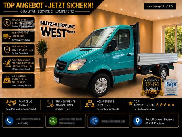 Pick-up dodávka MERCEDES-BENZ Sprinter 313/316 CDI Pritsche Lang*Garantie*AHK*