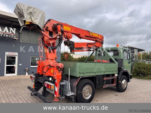Grue montée sur camion MERCEDES-BENZ 1417 AK Allrad Palfinger Montagekran 17,7m 64TKM