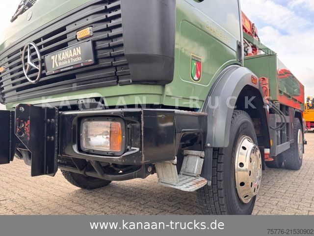 Grue montée sur camion MERCEDES-BENZ 1417 AK Allrad Palfinger Montagekran 17,7m 64TKM