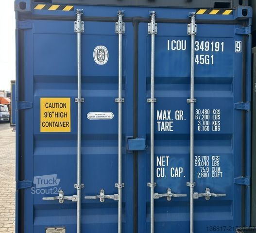 Auflieger-Wechselfahrgestell  Seecontainer 40'ft Doppel-Tür / High Cube Cont.
